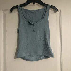 Sky blue skims Henley tank top SIZE XS
